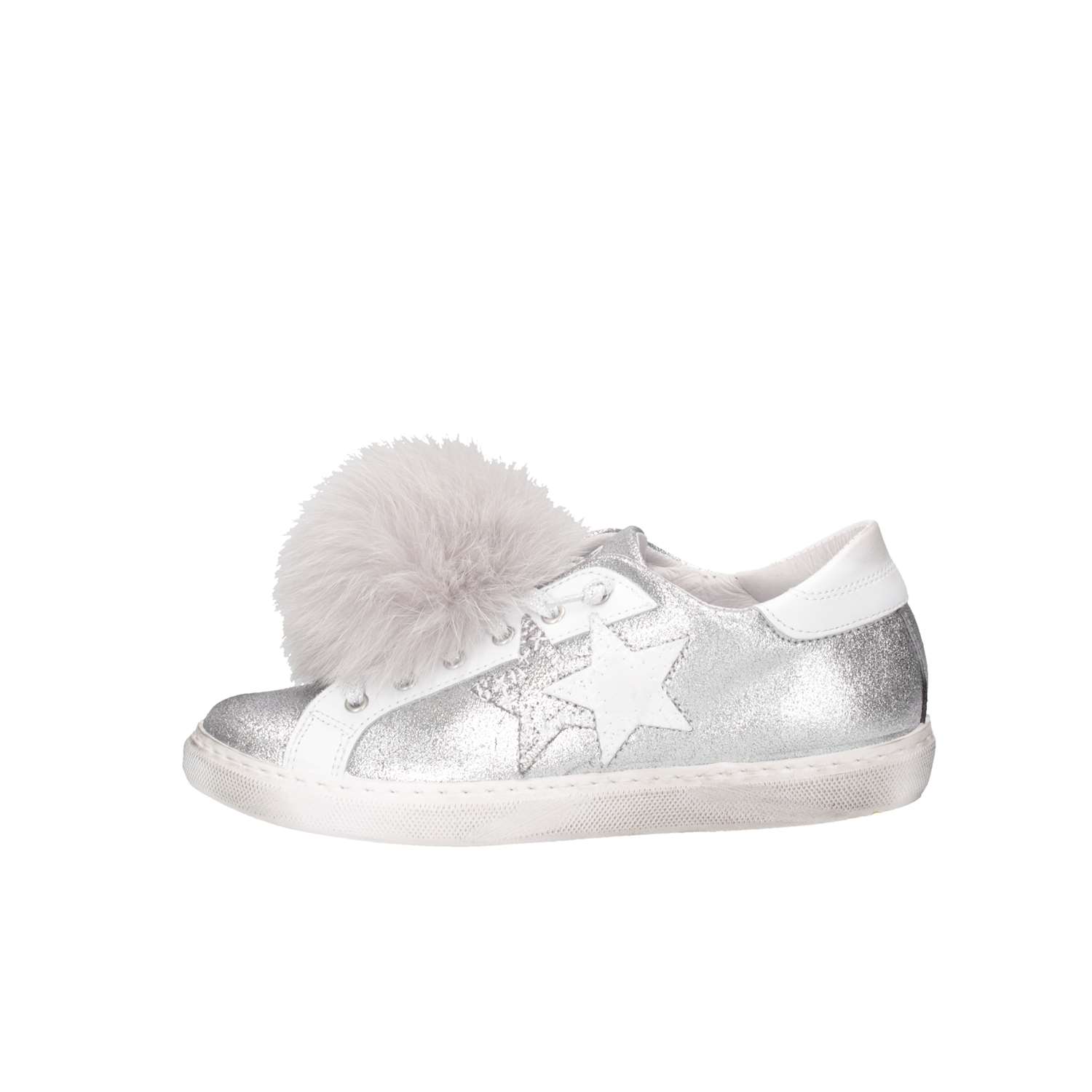 2 Star Sneakers Argento/bianco | Sneakers Bambina | Experya