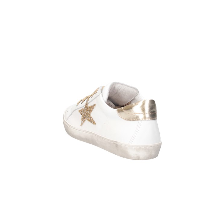 Dianetti Made In Italy I9869 BIANCO/LAM ORO Scarpe Bambina 