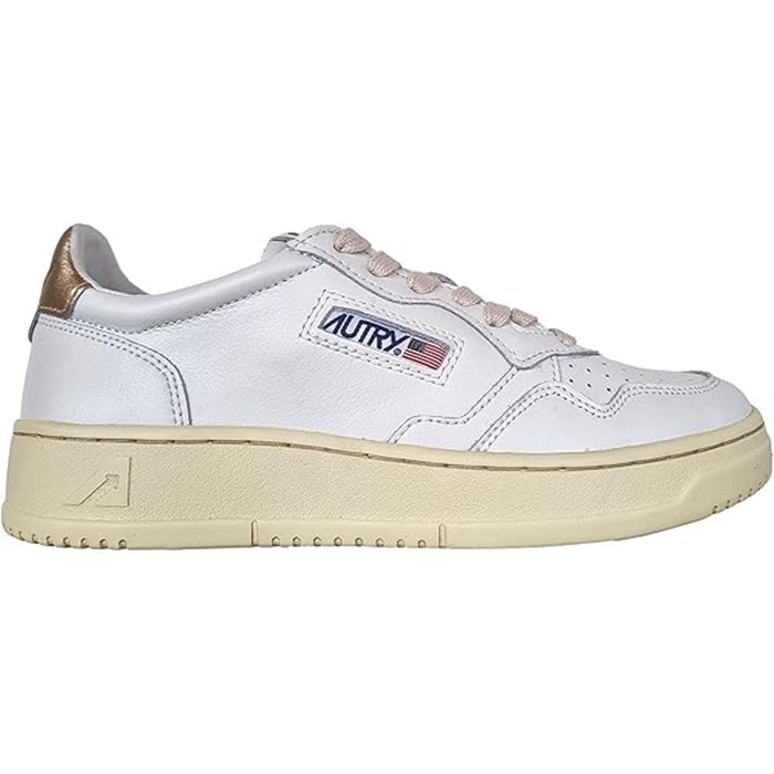 AUTRY AUL Bianco/oro Scarpe unisex 